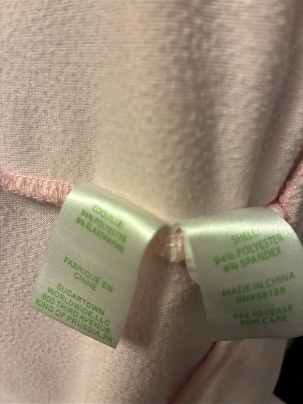 Lilly Pulitzer Jayla Velour Crew Neck Zip Up Pullover Light  Pink 000078 - Picture 6 of 6